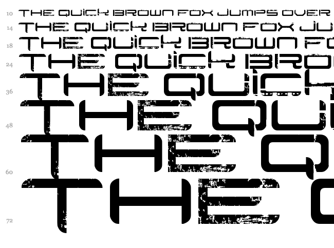 Rysky Lines font waterfall